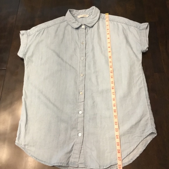 Soft Surroundings Telcel Chambray Button Down Shirt Size XS - Picture 8 of 9